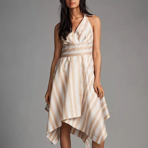 Brand New Maeve Asymmetrical Wrap Shirt Dress - Picture 1 of 8